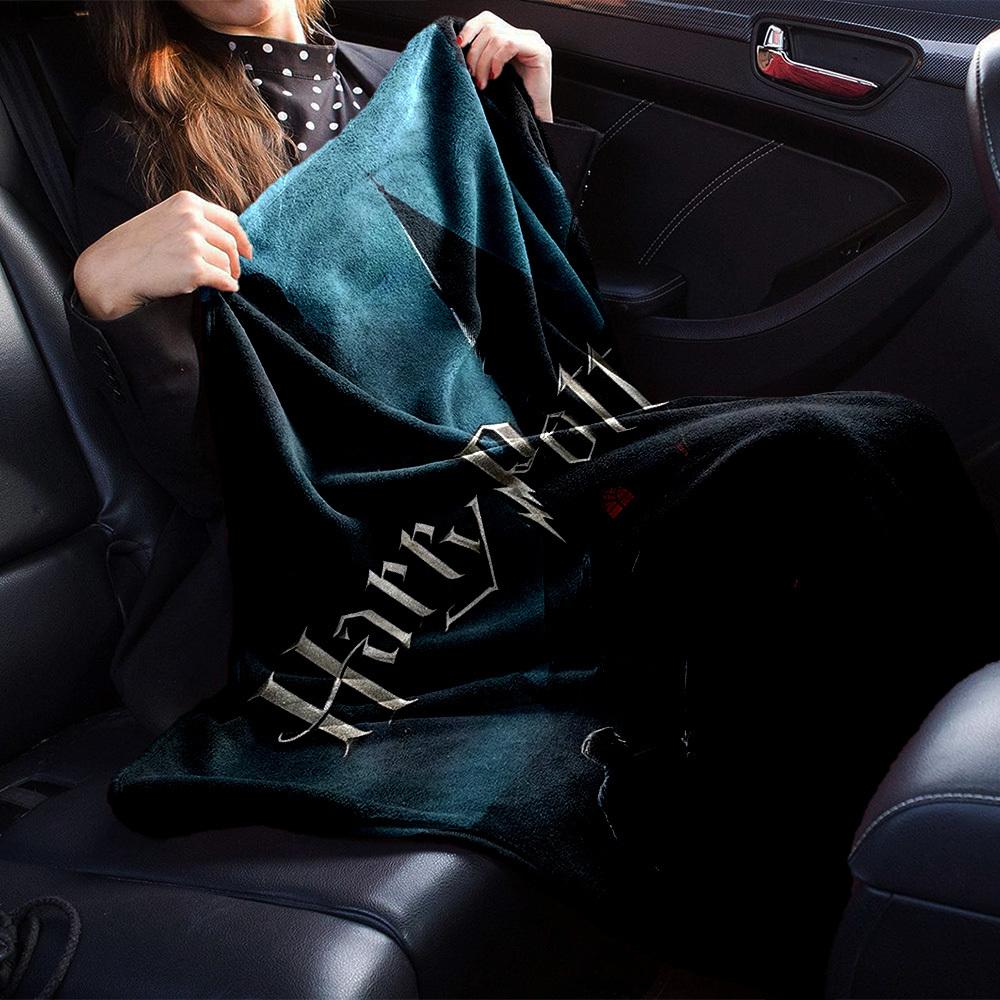 1pc Harry Potter Flannel Blanket Soft Warm Throw for Home, Office, Travel, All-Season Cozy Bedding GiftL1147