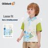 QQ DUCK Boys' Cartoon Elephant Short Sleeve Polo T-Shirt