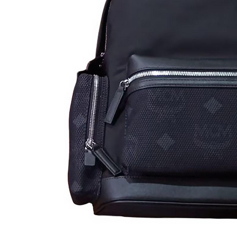 MCM Classic Design Recycled Nylon Backpack Medium Women Backpacks Black MMKFSVE06BK001