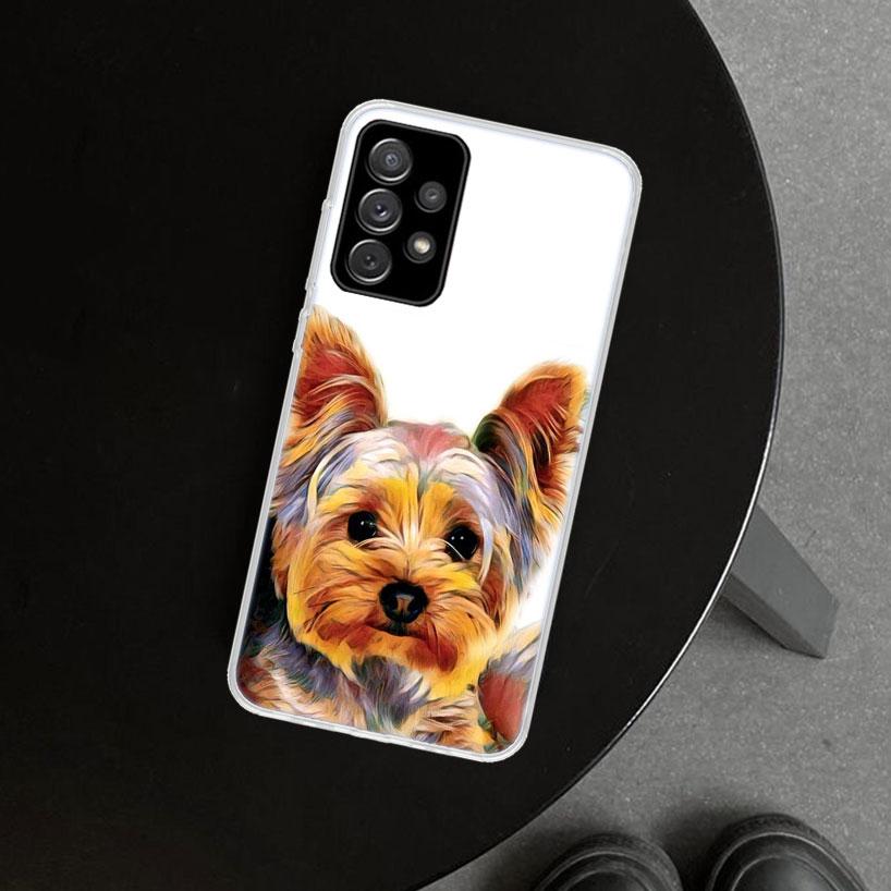 York Shire Terrier Dog Phone Case for Samsung Galaxy A17 A16 A26 A36 A56 A57 A37 A15 A25 A35 A55 A14 A24 A34 A54 A13 A23 A33 A53