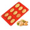 Non Stick Silicone Bakeware Mould, Cake Mold Tray, Handmade Soap Mold, 9/18 Cavities Madeleine Shell Biscuit Cake