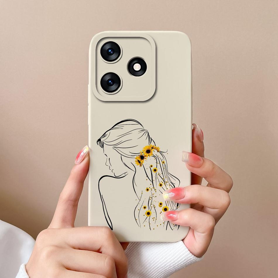 For Tecno Spark 10 Pro 10C Cases Cartoon Liquid Silicone Full Protection Cover For Tecno Spark10 4G 5G 10Pro 10 C Bumper Funda