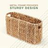 Toilet Paper Storage Basket, Toilet Paper Holder with Storage Coastal Bathroom Decor, Rattan Bathroom Accessories