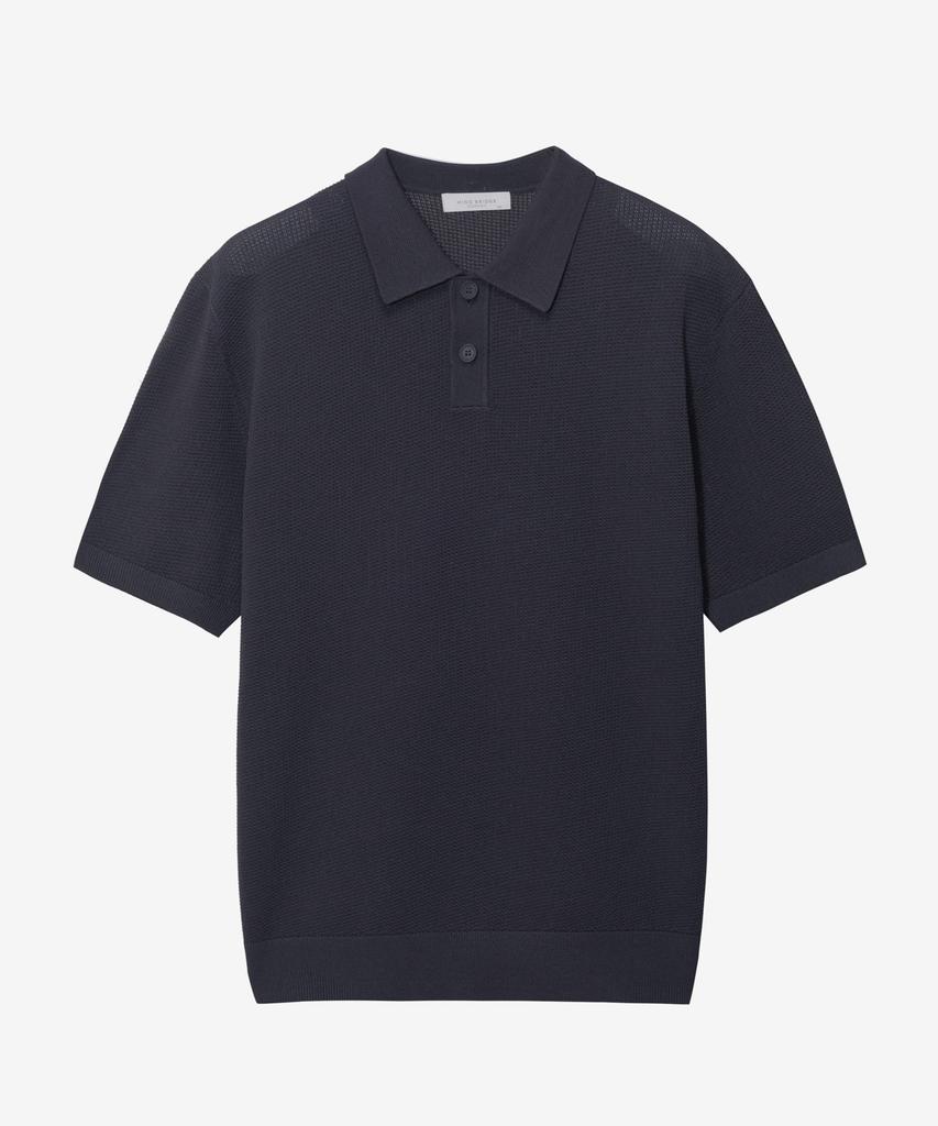 MINDBRIDGE Texture Modified Collar Short Sleeve Knit - 3 Colors