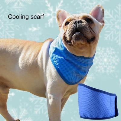 2Pcs Versorgung Hund Eis Schal Halskette Pet Hals Kühler Schal Hot Dog Kühlung Bandana Sommer