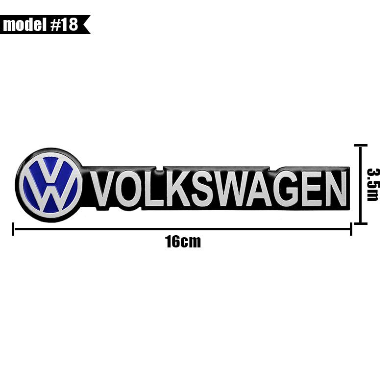 For VW Golf Tiguan Touran Polo GTI Jetta Passat CC Scirocco Arteon 3D Car Metal Emblem Badge Car Body Trunk Badge Stickers Decal