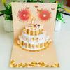 Blowing Music Greeting Card Happy Three-dimensional Greeting Card Singing Birthday Greeting Card Hollowed Out Paper Carving Gift