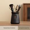 Black Pottery Tea Ceremony Six Gentlemen Set