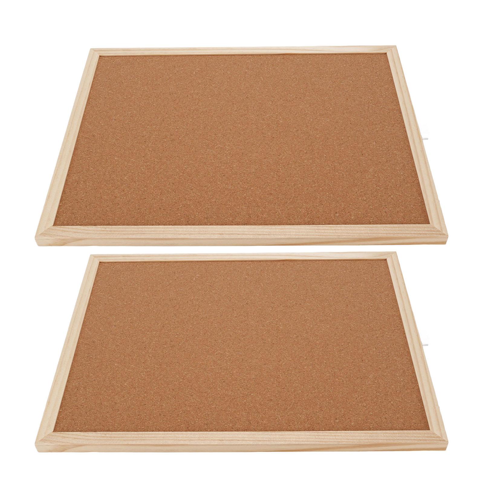 

2 шт. Коркові дошки 30x40см з дерев яною рамою Офісні стіни Декоративна підвісна дошка для записок