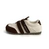 Versatile Velcro Round-toed White Shoes Women's 2025 New Autumn Retro Bread Shoes Casual Moral Training Board Shoes