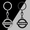 1Pcs 3D Metal Car Keychain Keyring Key Holder Couple Gifts Pendant For Nissan Nismo Qashqai X J10 J11 Trail Tiida Juke Teana Pulsar Altima