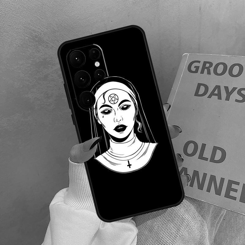 Nun Girl Sexy Style Case For Samsung Galaxy S21 S22 S23 S24 S25 Ultra S9 S10 S25 Plus S20 FE S25 FE Cover Coque