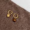 Compact and Exquisite Round Earrings for Women, Suitable for Autumn and Winter, Retro-style Earrings, New Model, High-end Style Jewelry