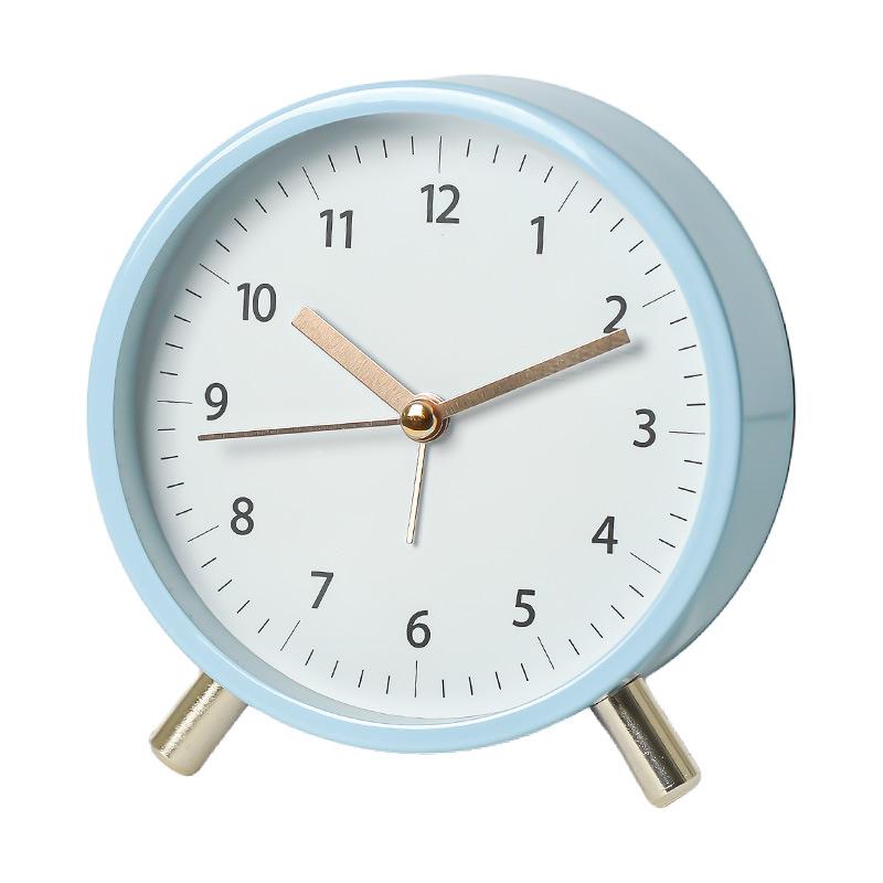 Nordic 4.5-Inch Silent Alarm Clock: Fashionable, Luminous, Light Luxury Desk Clock