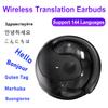 AI Translator Earbuds Bluetooth 5.4 Noise Cancelling Two-Way Voice Translator Ear Hook 144 Languages Translation Earphones