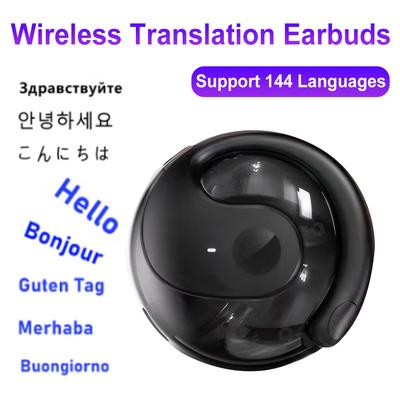 Wireless BT AI Real-time Language Translation Earphones 99% Accuracy 144 Languages Translator Device for Travel and Business
