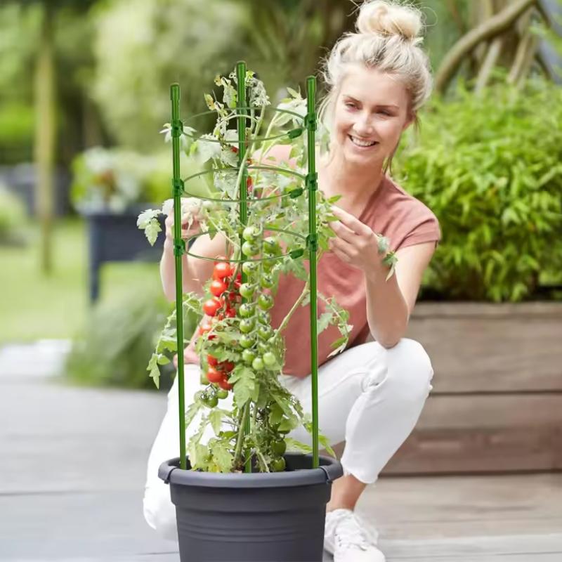 Plant Support Climbing Trellis Iron Potted Holder Frame For Flower Vegetable Vine Garden Supplies