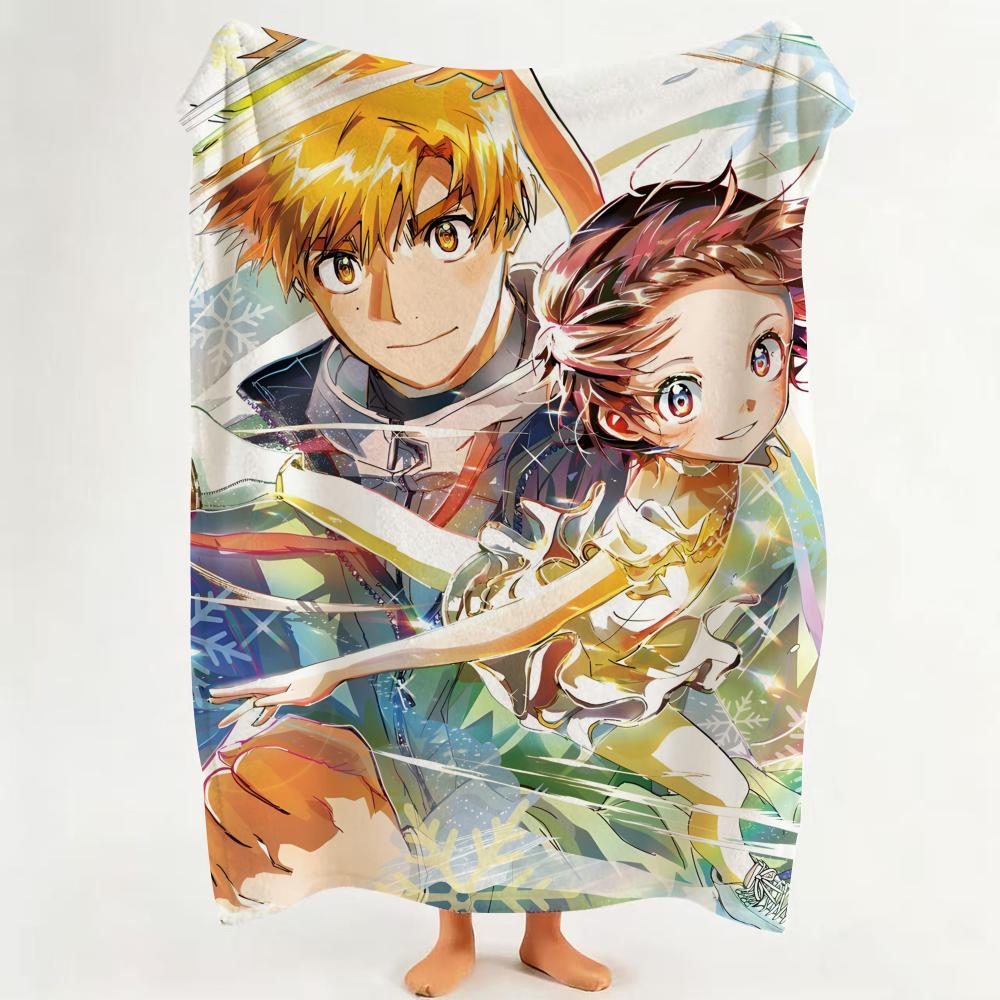 Anime M Medalist Throw Flannel Throw Blanket Suitable for Sofa Living Room Bedroom