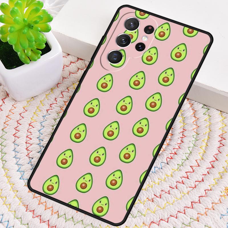 Lovely Avocado Silicone Phone Case For Samsung Galaxy Note 10 Pro S26 S25 S24 S23 S22 S21 Plus S25Ultra Capa Cover