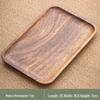 Walnut Wood Minimalist Tea & Snack Serving Tray