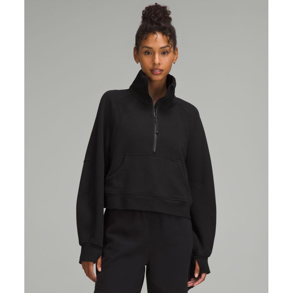 

Lululemon Scuba Oversized Funnel Neck Half Zip Black XS/S