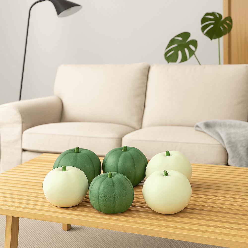 2Pcs Foam Artificial Melon Realistic Decorative Fruits Creative Simulation Melon Ornament  DIY
