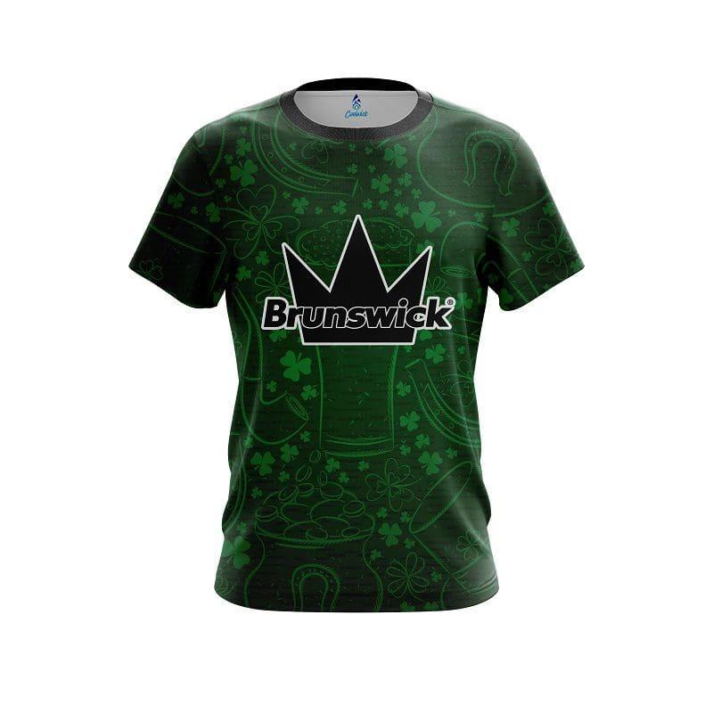 New Brunswick Cute Garden Gnome Floral Split Color Bowling Jersey Short Sleeve Performance Sports Tee Fan Casual Streetwear