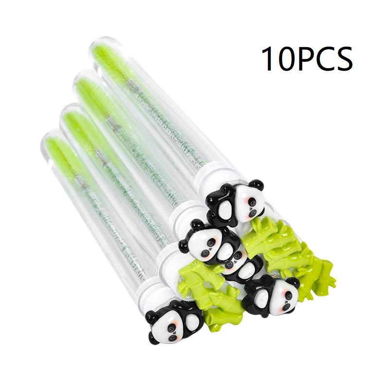 1/10 шт. Кисть для ресниц Щеточки для ресниц для наращивания ресниц Спули для очистки Тушь Палочки Тюбик Панда Бамбуковый тюбик Тушь 10PCS
