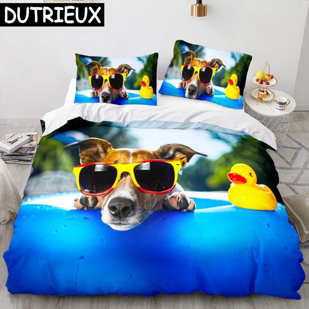 Shiba Inu Dog Bedding Set Animal Dogs Duvet Cover Double King Twin Single Bed Sets For Kids Boys Decor Home Custom Duvet Cover