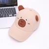 Thin Children Baseball Hat Cotton Baby Sunscreen Hat Fashion Capybara Peaked Cap  Sun Visor