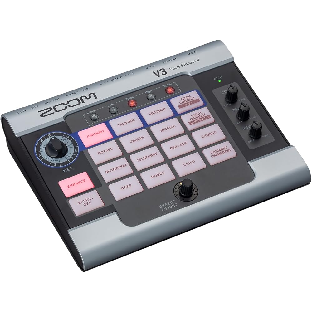 ZOOM Voice Changer Vocal Effector V3 Audio Interface Formant Shift Voice Converter VTuber Singing...