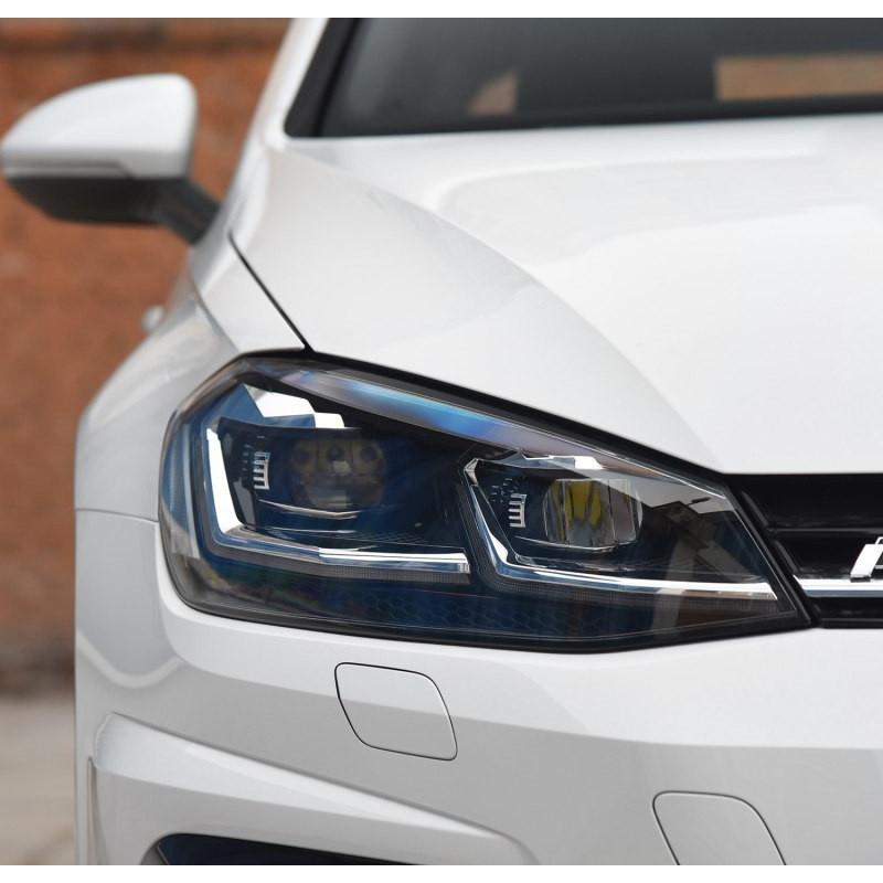 Car Front Headlight Cover For VW Golf 7.5 MK GTI 2018 2019 2020 Plexiglass Replace Original Lampshade Clear Lens Car Accessories