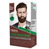 Nisha Beard Colour For Men Natural Brown 100% Grey Coverage Non-Drip Vegan 60g + 60g Kit