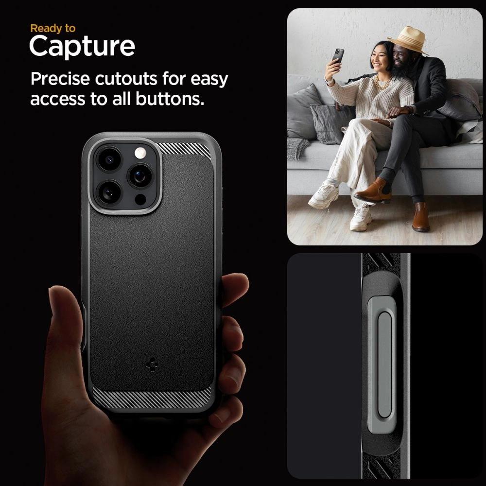 Spigen Rugged Armor MagSafe Case for iPhone 16 Pro Max - Black