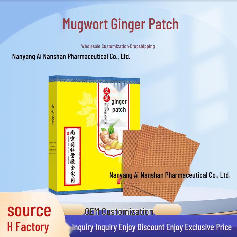Ainan Ginger & Turmeric Heating Patches for Shoulders, Neck, Spine & Knees - 25 Patches/Box
