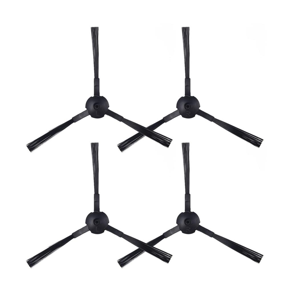 4 pièces/set Set de brosses latérales Accessoires Couleur noire Remplacement