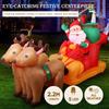 Christmas Santa Claus Christmas Decoration Inflatable Toys With LED Light Inflatable Model Holiday Gift Indoor Outdoor Decor