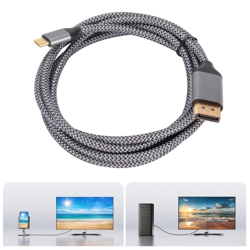 USB C To  1.4 Extension Cable 8K@60Hz Bidirectional Transmission Male to Male Cablr for Gaming Video