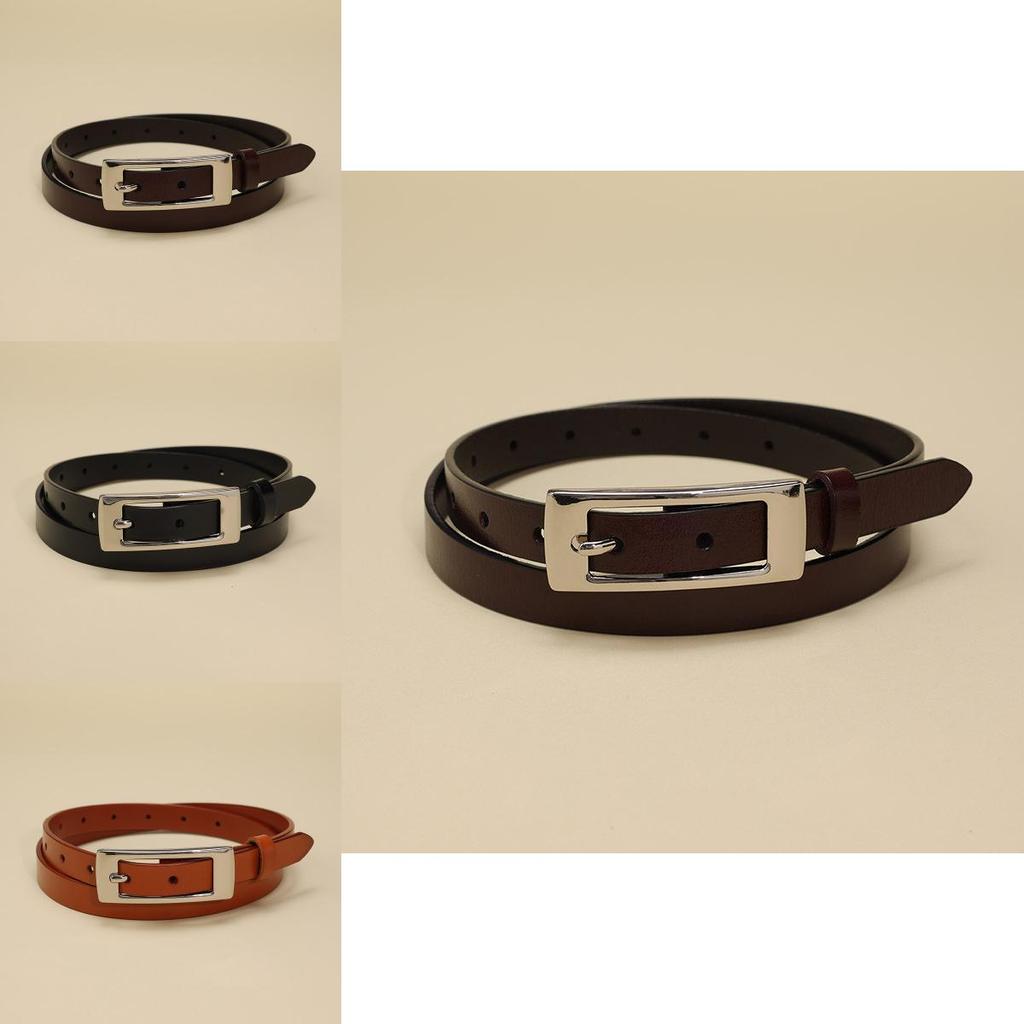 Classic Leather Womens Belt With Alloy Buckle For Business And Casual Wear