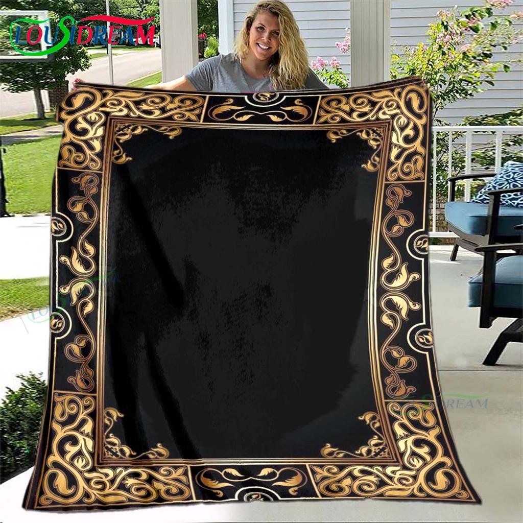 Muslim Prayer Print Soft Blanket  Living Room Bedroom Sofa Bed Blanket  Gift Travel Office Lunch Break Blanket