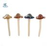 4PCS Garden Statue Mini Mushroom Ornaments Realistic Ceramics Mushroom Sculpture Vintage Colorful Fairy Mushroom Exposed Garden