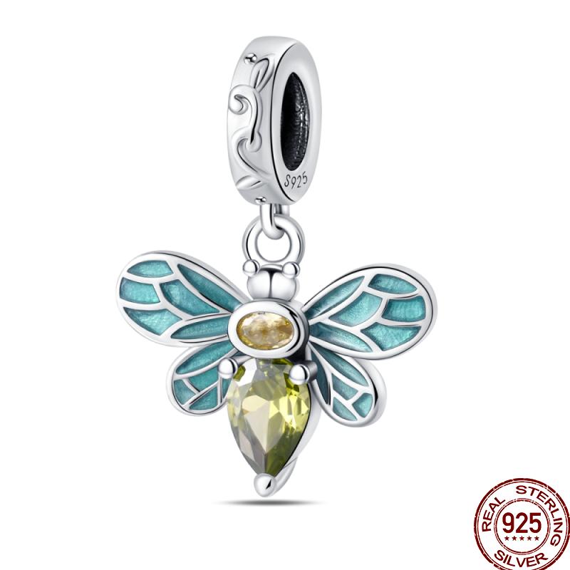 Copper Spring Insect Butterfly Series Gift Beads Suitable For 3Mm Original Bracelet Diy Birthday