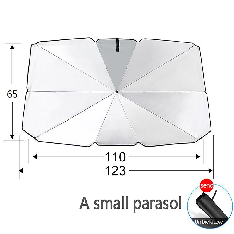 

Car Sunshade Glass Sunshade Umbrella Retractable Sunscreen Thermal Insulation Umbrella Style Side Shield Sunshade For Vehicles