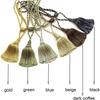 2 Stücke Quasten Vorhang Raffhalter Gold Hängende Kugel Geflecht Seil Holdback Fenster Drapieren Zimmer Zubehör Vorhänge Halter Schnalle