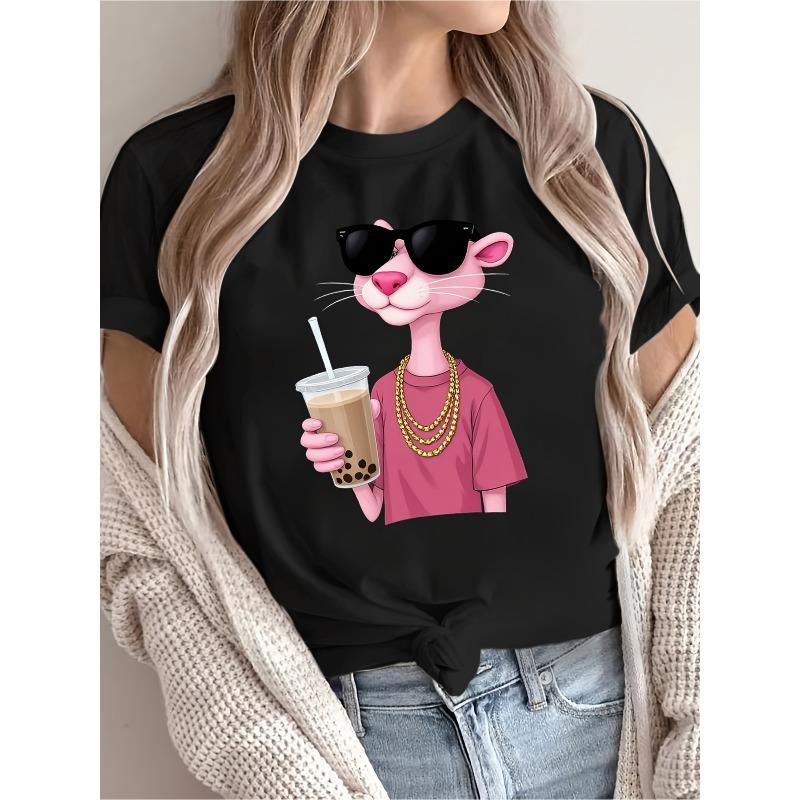 Женская футболка с коротким рукавом и круглым вырезом европейского размера - Обычная посадка, базовая футболка, подходит для повседневной носки, офиса и полуформальных мероприятий, универсальные однотонные наряды S чёрный