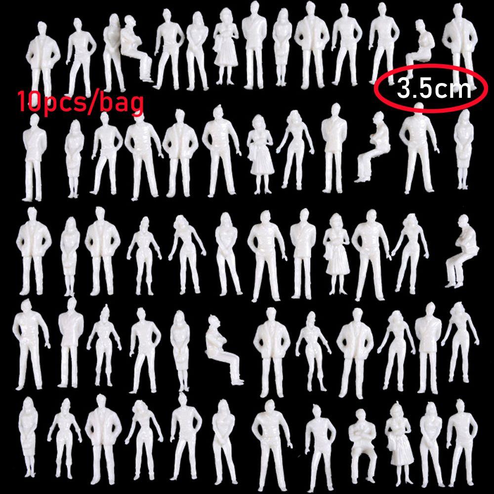10/50Pcs ABS Plastic Human Scale Multi-Style Pose Miniature Train Scenery Model Building Passengers DIY Character People Figures