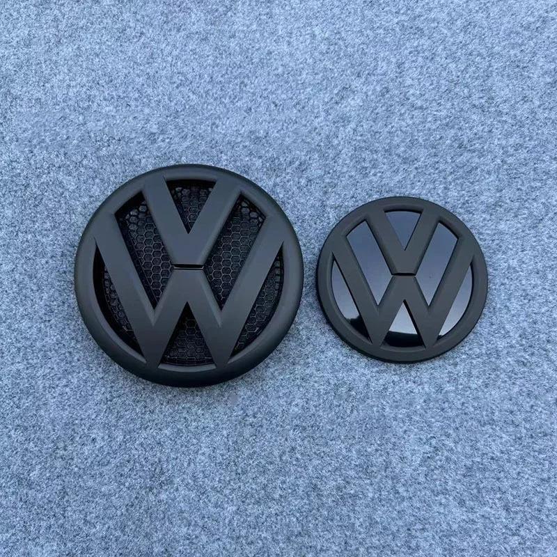 VW GTI GOLF 2026 Heiß für VW VOLKSWAGEN Volkswagen Multivan T5 2011-2015 3D Front Heck Auto Emblem Abzeichen Set, ABS Auto Logo Ersatz