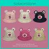 Practical Adorable And Strawberry Bear Bucket Hat Womens Sunshade Breathable Cotton Hat Summer