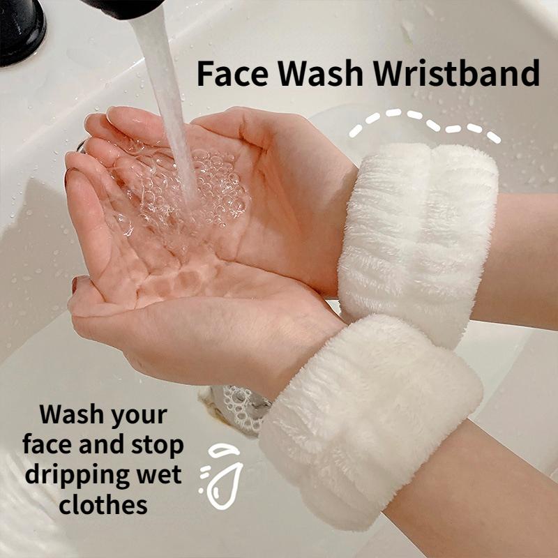 Cheap 2Pcs Spa Sports Wrist Washband Microfiber Wrist Wash Towel Band