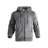 Grenzüberschreitender Außenhandel Amerikanische Winter Herren Dicke Warme Doppelseitige Fleecejacke Reißverschluss Lockere Strickjacke Freizeitjacke mit Kapuze
